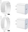 iPhone fast charging 2 pack Type C Wall Charger Block