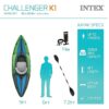Intex Challenger K1 Inflatable Kayak Set