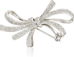 Ross-Simons Diamond Ribbon Pin