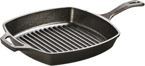 Lodge 10.5 Inch Pre-Seasoned Cast Iron Grill Pan