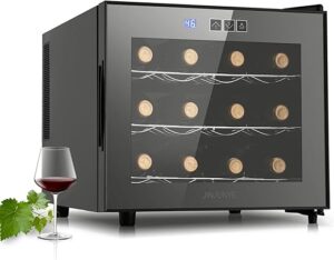 JINJUNYE 12 Bottle Dual Chip Wine Cooler