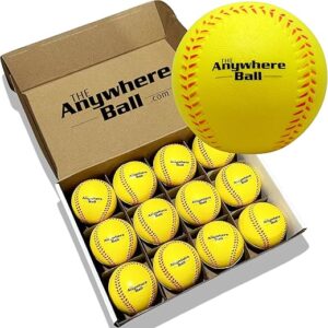 The Anywhere Ball 12 Foam Training Baseballs/Softballs
