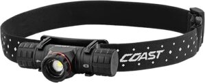 Coast 1200 Lumen Rechargeable Headlamp with Twist Focus