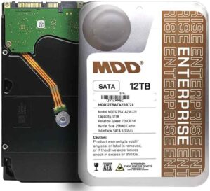 MDD MAXDIGITALDATA 12TB 7200 RPM Enterprise Hard Drive