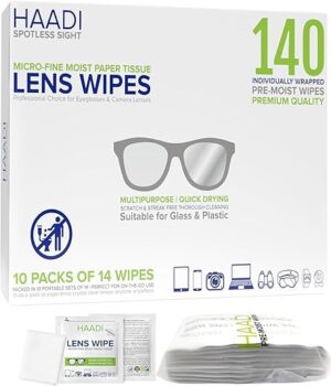 HAADI 140 Multipurpose Glasses Cleaner Wipes