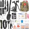 LUXMOM 142Pcs Survival and First Aid Kit