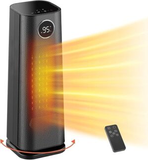Wind Talk 1500W Portable Ceramic Space Heater with Timer