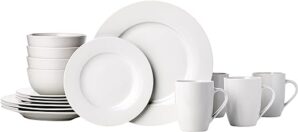 Amazon Basics 16-Piece White Porcelain Dinnerware Set