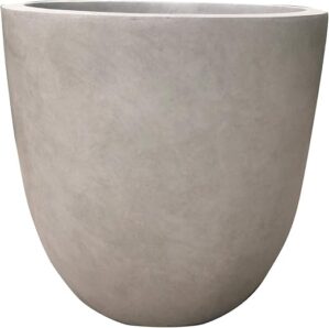 Kante 18 Inch Round Concrete Planter with Drainage