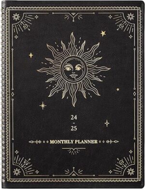 Artfan 18-Month Planner Jul 2024-Dec 2025, Black