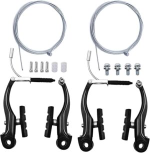 Hmseng 2 Pairs Universal V Bike Brakes Set