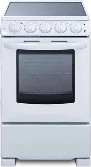 Summit Appliance 20" White Freestanding Electric Range