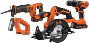 BLACK+DECKER 20V MAX 4-Tool Cordless Combo Kit