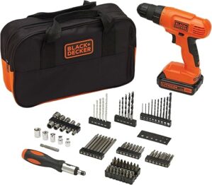 BLACK+DECKER 20V MAX Cordless Drill + 100 pc Kit