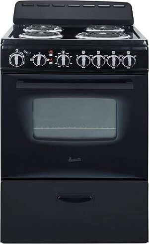 Avanti 24" Black Electric Range Oven