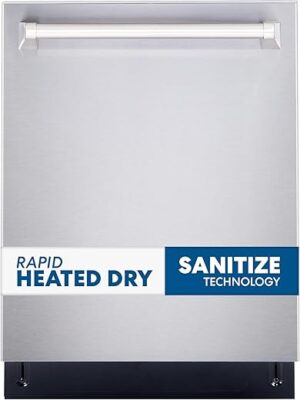 COSMO 24" Fingerprint Resistant Stainless Steel Dishwasher