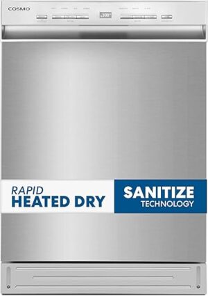 COSMO 24 in. Front Control Stainless Dishwasher