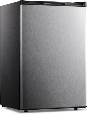 Kismile 3.0 Cu.ft Upright Mini Freezer with Adjustable Shelves