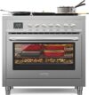 KoolMore 36 Inch Electric Range Oven with Ceramic Cooktop