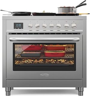 KoolMore 36 Inch Electric Range Oven with Ceramic Cooktop
