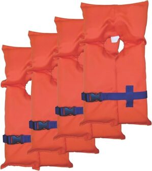 STEARNS 4-Pack Adult Universal Life Jackets