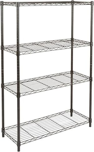 Amazon Basics 4-Shelf Heavy Duty Steel Storage Rack