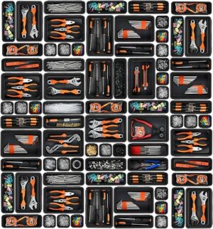 A-LuGei 42PCS Black Tool Box Set