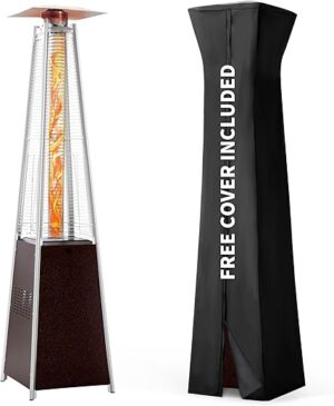 Pamapic 48,000 BTU Pyramid Flame Outdoor Heater