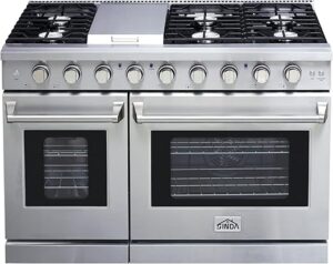 SINDA 48″ Freestanding Gas Range with Convection Oven