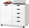 DEVAISE 5-Drawer Wood Dresser Chest with Door