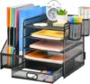 Marbrasse 5-Tier Desk Organizer with File Holder