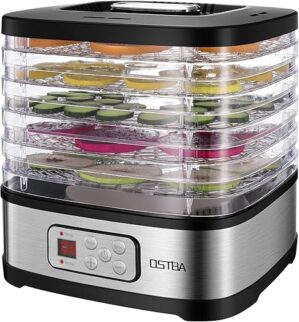 OSTBA 5-Tray Adjustable Temperature Food Dehydrator