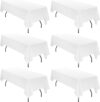 YMHPRIDE 6 Pack 60×102 inch Polyester Tablecloths