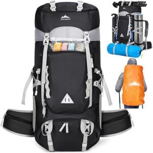 IGOLUMON 60L Waterproof Hiking Backpack with Rain Cover
