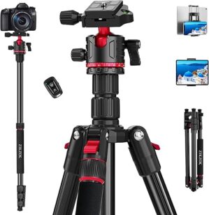 ZIKZOK 70" Professional Aluminum Camera Tripod & Monopod