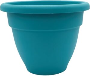 The HC Companies 8 Inch Dusty Teal Plastic Planter