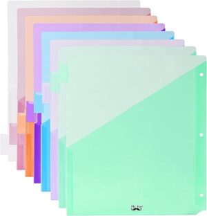 Mr. Pen 8-Pack Binder Dividers with Pockets