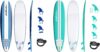 WAVESTORM 8ft Foam Wax-Free Soft Top Longboard