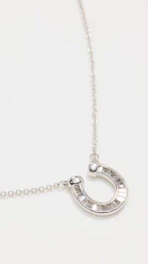 Adina Reyter Baguette Horseshoe Necklace