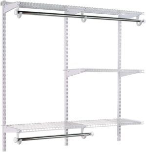 Rubbermaid Adjustable Closet Kit with Wire Shelving