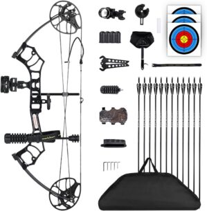 motion zeus Adjustable Compound Bow for All Ages