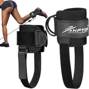 HPYGN Adjustable Padded Ankle Straps for Workouts