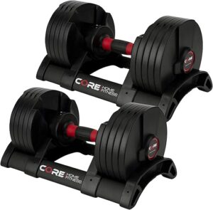 CORE FITNESS Adjustable Space Saver Dumbbell Weight Set