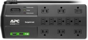 APC Surge Protector with USB, 11 Outlets