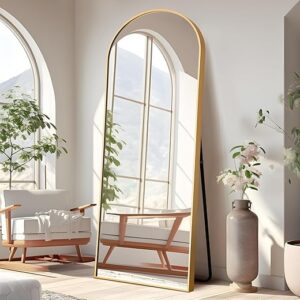 NeuType Arched Full Length Gold Mirror, 65"x22