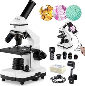 BEBANG 100X-2000X Compound Microscope Kit