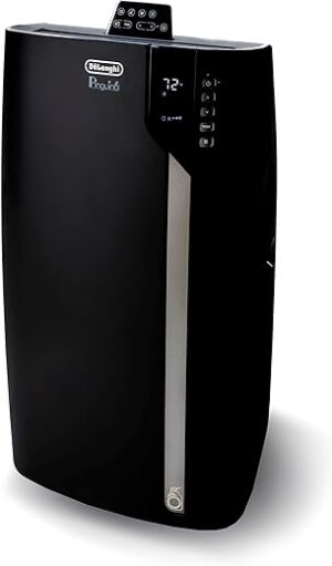 De'Longhi Black Portable Air Cooler with Dehumidifier