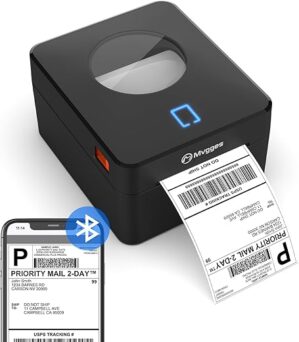 Mvgges Bluetooth 4x6 Thermal Shipping Label Printer