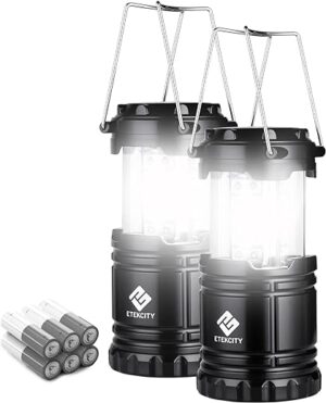 Etekcity Camping Lanterns, LED Flashlights, 2 Pack