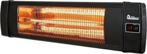 DR. INFRARED HEATER Carbon Infrared Outdoor Heater, Black